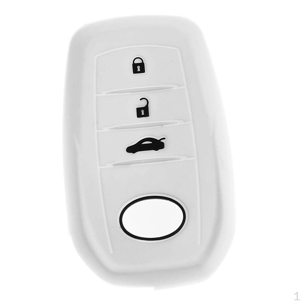 

Auto Car Remote Key 3-Buttons Silicone Case Cover Holder For Mirai белый