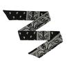 Printed Workout Headband Elastic Tie Wrap Women Men Running Cycling Hair Control with Soft Fabric Wear