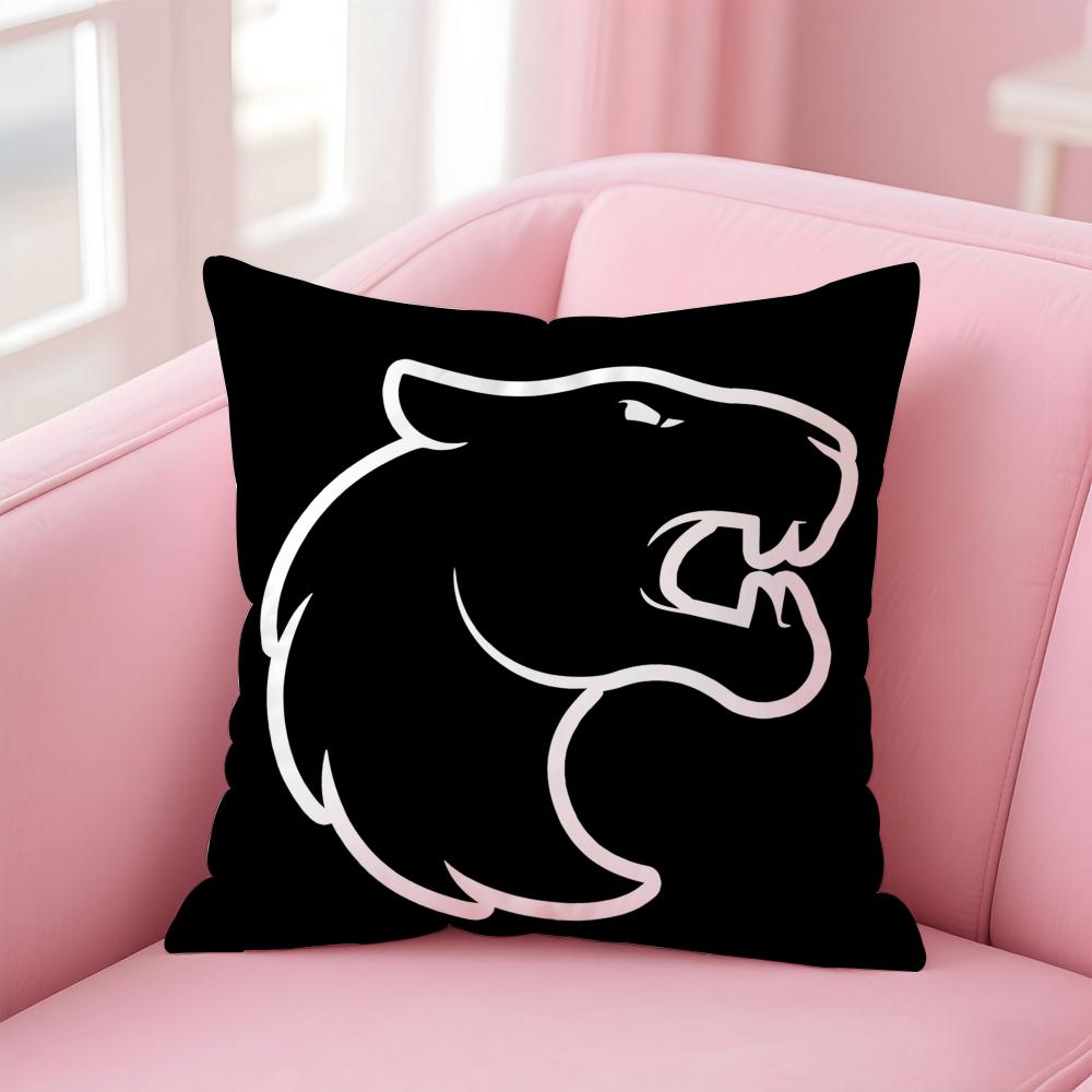 CSGO team logo meme Spirit Falcon Cushion Cover Pillow Case Soft Friendly Fabric Concealed Zipper