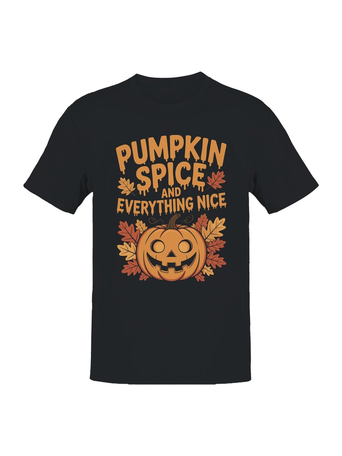 Pumpkin Spice Autumn Vibes Mens T-shirt XXXL