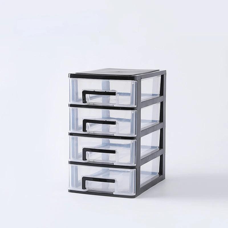2/3/4/5 Layers A4 Paper Document Storage Box Transparent Plastic Desktop File Sundries Drawer Makeup jewelry Storage Organizer