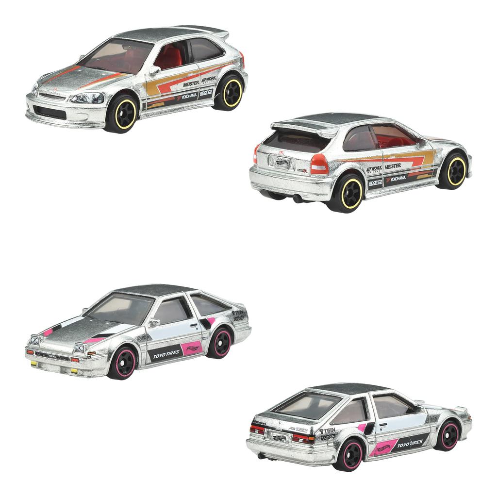Hot Wheels Zamak Multi-Pack Vehicle Toys, 6 Mini Cars, Metal, Ages 3 and Up, JBY80