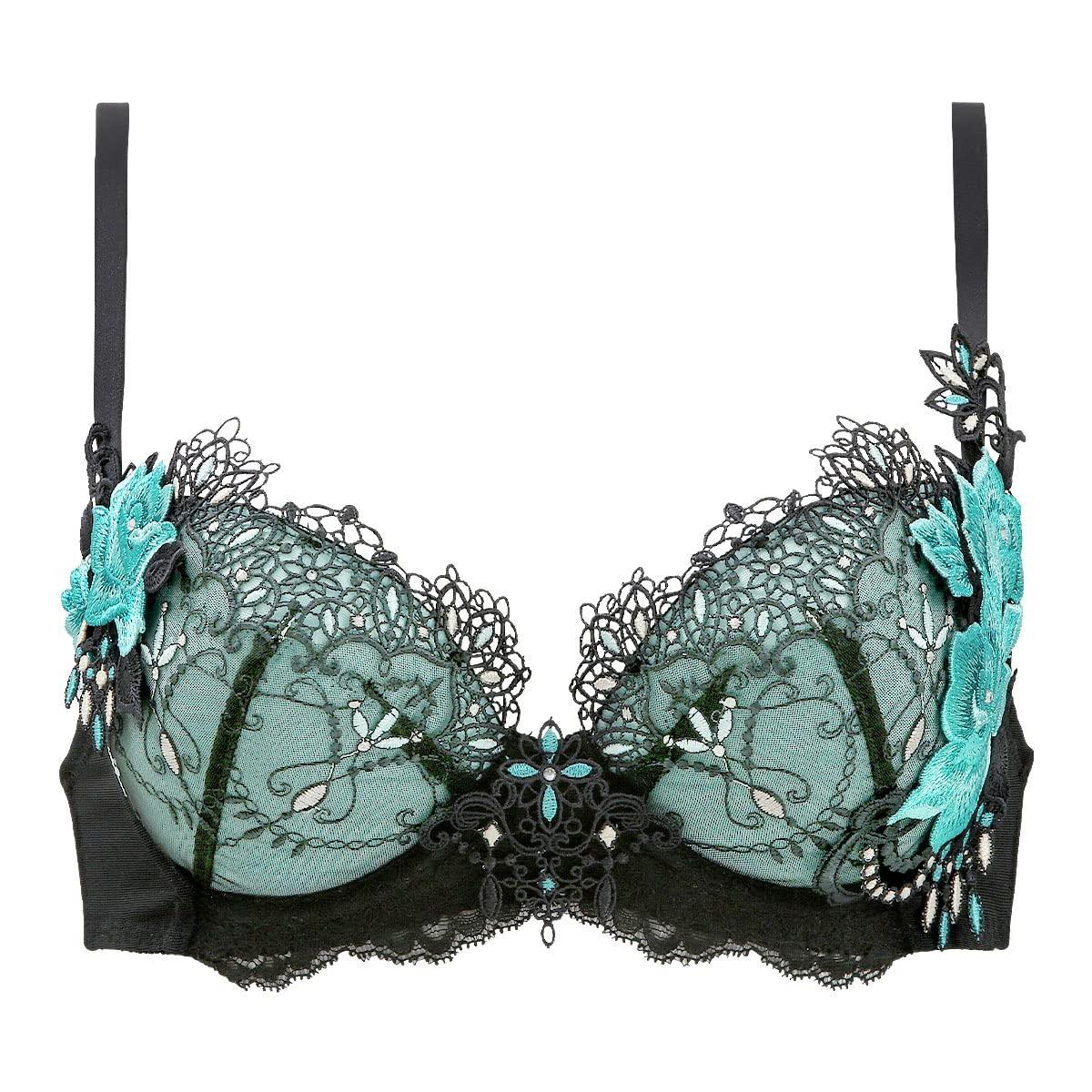 

Himiko 002 Серия Бюстгальтер Возрождение Большой Размер до 80 B C D E F Бег [himico] (BK2-Черный 2, C70)