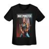 Camiseta Bruce Springsteen Mujer Manga Corta Camisetas Cuello Redondo Streetwear Algodón Camisetas de Verano Streetwear