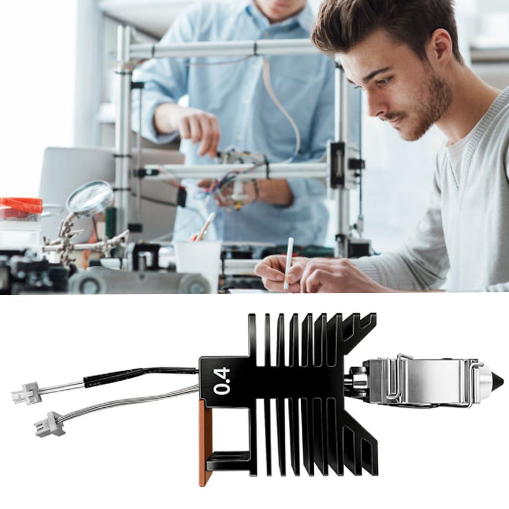 2 Stück 0,4 mm Hotend-Kit Ersatz für Snapmaker U1 3D-Drucker Extruder Hotend mit 2 Silikon-Socken 2 Düsenbürsten 2
