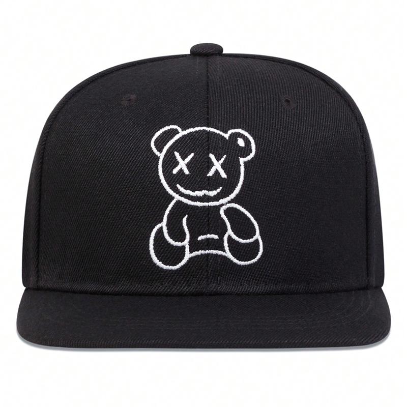 Unisex XX Little Bear Embroidery Hip-hop Hats Spring Autumn Outdoor Adjustable Casual Baseball Caps Sunscreen Hat