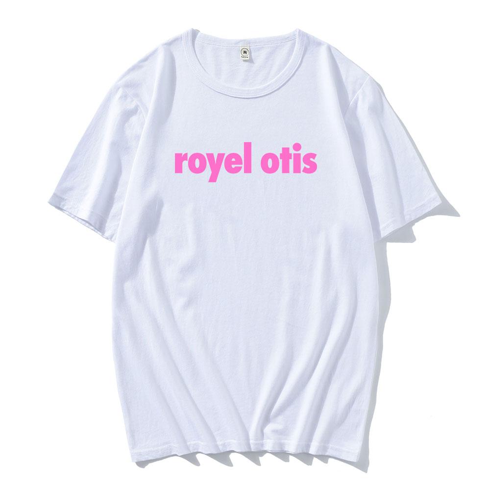 Royel Otis Popowy Duet Logo Zespołu T-shirt Nadruk Graficzny T-shirty Casualowe Letnie Unisex Streetwear Okrągły Dekolt Krótki Rękaw T-shirt Męski