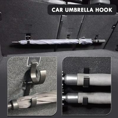 2/4PCS Car Trunk Umbrella Hooks Universal Plastic Organizer For SUV Sedan Interior Storage Auto Vehicle Hanging Accessory