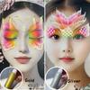 Watercolor Outline Glitter DIY Face Painting Decoration Gold Glitter Glue Stage Performance Holiday Shiny Makeup
