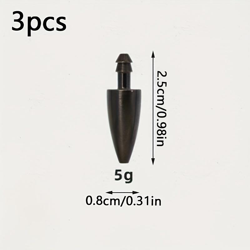 

1 комплект (3шт) Пуля - Головка Медные Рыболовные Грузила - Конические Грузила с Резьбой для Морской Рыбалки, Мягкая Приманка и Техасская Оснастка, Прочные Снаряжение 5g-3pcs