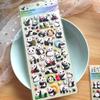 4pcs 3D Bubble Stickers Cut Panda Sakura Creative Girl'S Diy Phone Case Camera Decoration Stickers Children'S Reward Toy