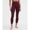 Lululemon Groove No Line High Rise Tight 25   Heart Burgundy Bay