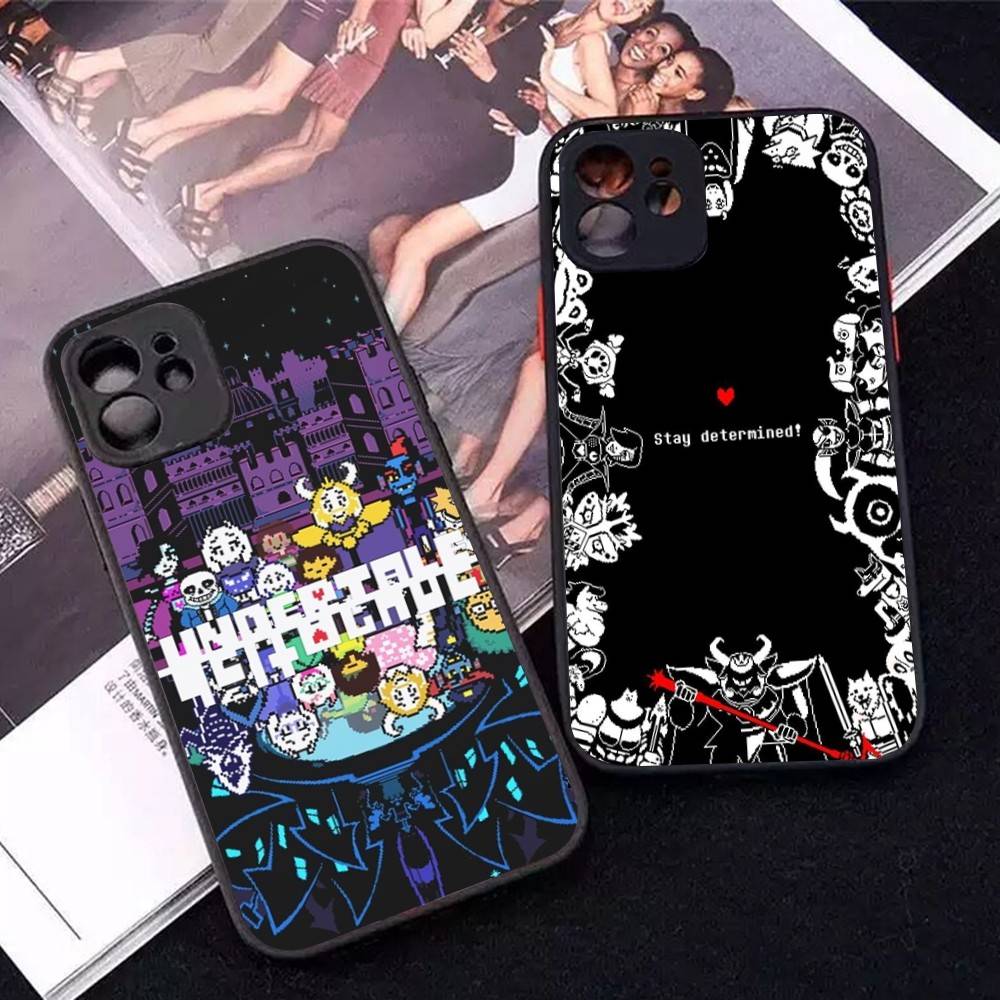 U-Undertale Game Silicone Case For IPhone 16 15 14 13 12 11 Pro Max Plus X XS MAX Shockproof Matte Cover