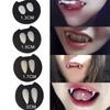 Dientes de Vampiro Colmillos Dentaduras Postizas Accesorios Disfraz de Halloween Accesorios Dientes Falsos Pegamento Sólido Adhesivo para Dentaduras Postizas Decoración para Fiesta de Halloweenhallowe
