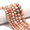 Natural Stone Beads 6 8 10mm Red Web Round Loose Spacer Beads For Jewelry Making DIY Handmade Bracelets Necklace Accessories