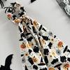 Soft Hair Scrunchie Halloween Satin Scrunchies for Women, Funny Pumpkin Printed Elastic Ties, Tie Ponytail Holders, Decorative Accessories Daily Wear