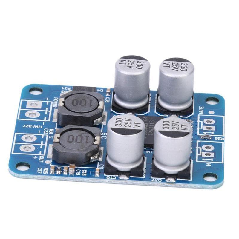 TPA3118 PBTL Mono 60W Digital Amplifier Board DC 8-24V 12V 24V High Output Low Power Car Audio AMP Module