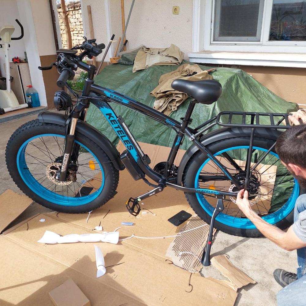 Electric Bicycle KETELES K800 1000Wx2 Dual Motor Electric Mountain Bike Top Speed 55Km/h 48V 23AH Max Range 100Km Load 150Kg 4 Colors