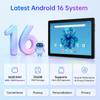 Tablet Android 16, 10,1 Pollici, 36 GB di RAM + 256 GB di ROM, Octa Core, Batteria da 6000 mAh, Nero