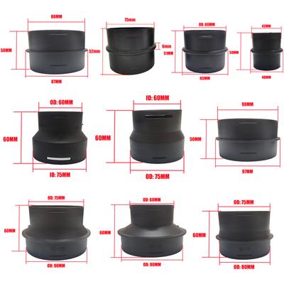 42/60/75/80/90mm Car Heater Ducting Reducer Hose Tube Connector Pipe Joiner Connector For Webasto For Diesel Parking Heater