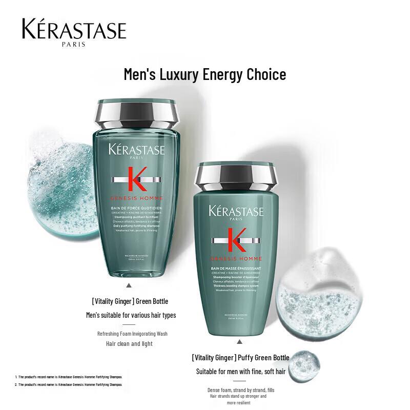 Kerastase Genesis Homme Energizing & Oil Control Shampoo