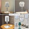 Crystal Desktop Lamp Epoxy Resin Mold DIY Table Lampshade Silicone Mold Warm White Light Sheet Pen Holder Mould
