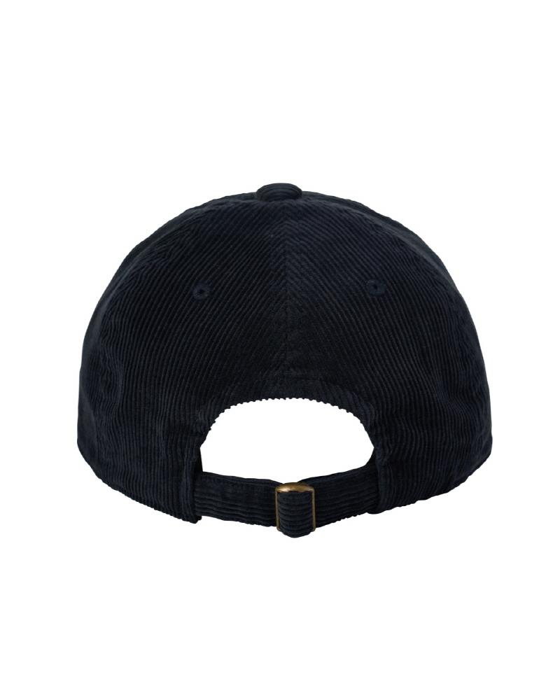 HUMAN N CAT Surprise Cat Corduroy Ball Cap_Navy