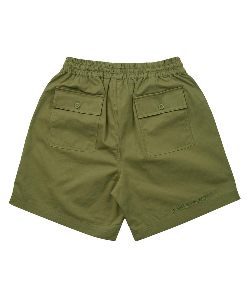 EMOTION PLANET Fake Cargo Shorts (Khaki)