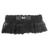 Adjustable Waist Cincher Belt Elastic Support Stretch Belt For Daily Wear Fitness Gym Classical Black Lace