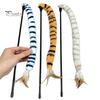 Cat Hunting Toy Funny Stick Toy, Toys for Indoor Cats, Interactive Pet Teaser Wand, Plush Kitten Toys, Play Exercise Striped Tail