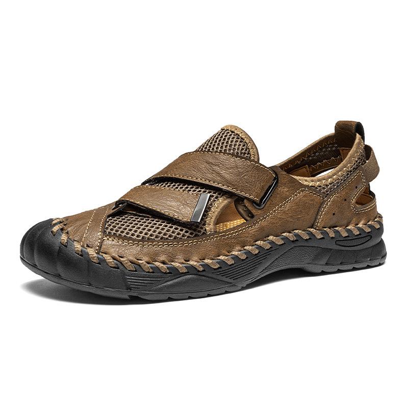Men s Breathable Mesh Outdoor Sandals - 2025 Summer Collection 48 хаки