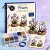 Easy Craft Kits for Beginners 12 Zodiac Signs DIY Beaded Garden Kit 3D Astrology Flower Meaningful Handmade Gift Sets Bead Kit Beginners Creative &