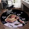 1pc Taylor Swift2 Design Printed Area Round Carpet for Bedroom Living Room Home Decor Rugs Mat Non Slip Mat Rug for Bedside