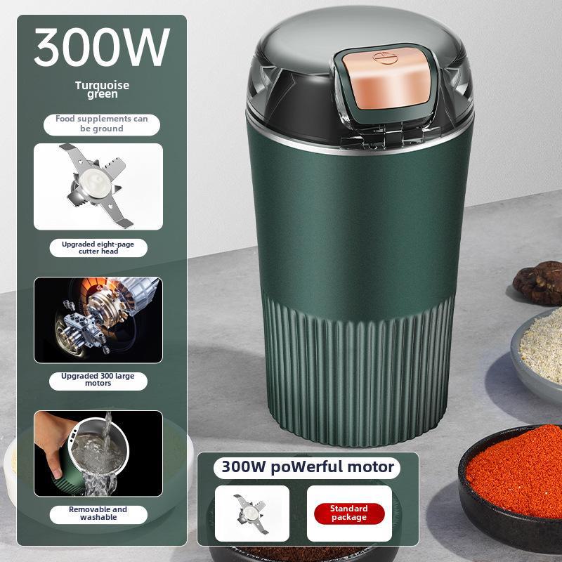 Elektrický mlýnek na obilí a kávu z nerezové oceli pro domácnost