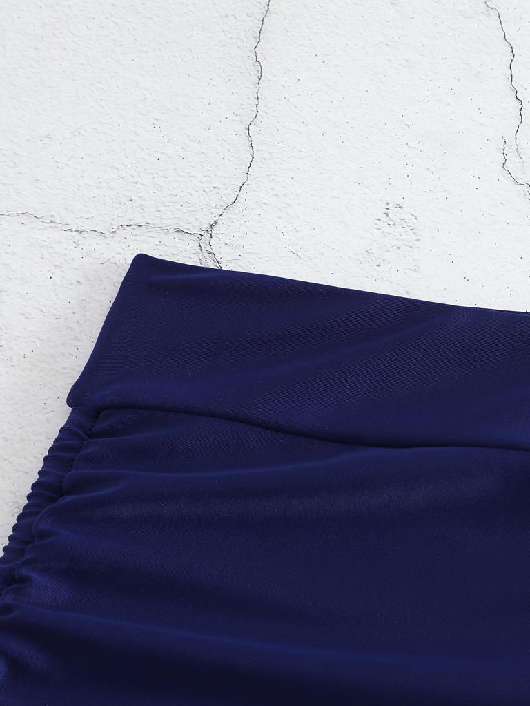 2025 Plus Size Sexy Solid Color Bikini & Beach Shorts