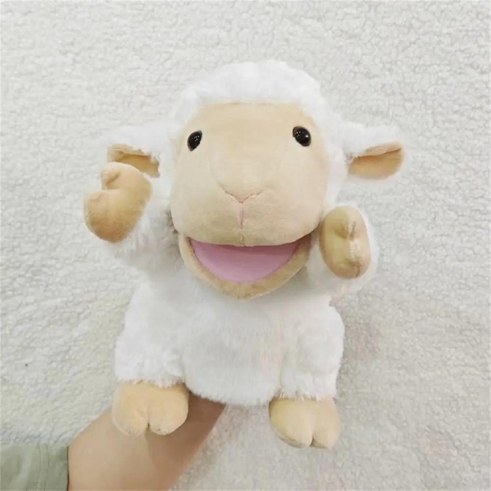 Movable Open Mouths Plush Animal Puppets Dog Horse Sheep Stuffed Animal Stuffed Hand Doll Storytelling Hand Doll Toddlers Kids