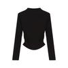 Interior Long Sleeved T-shirt Women's High Neck Base Shirt