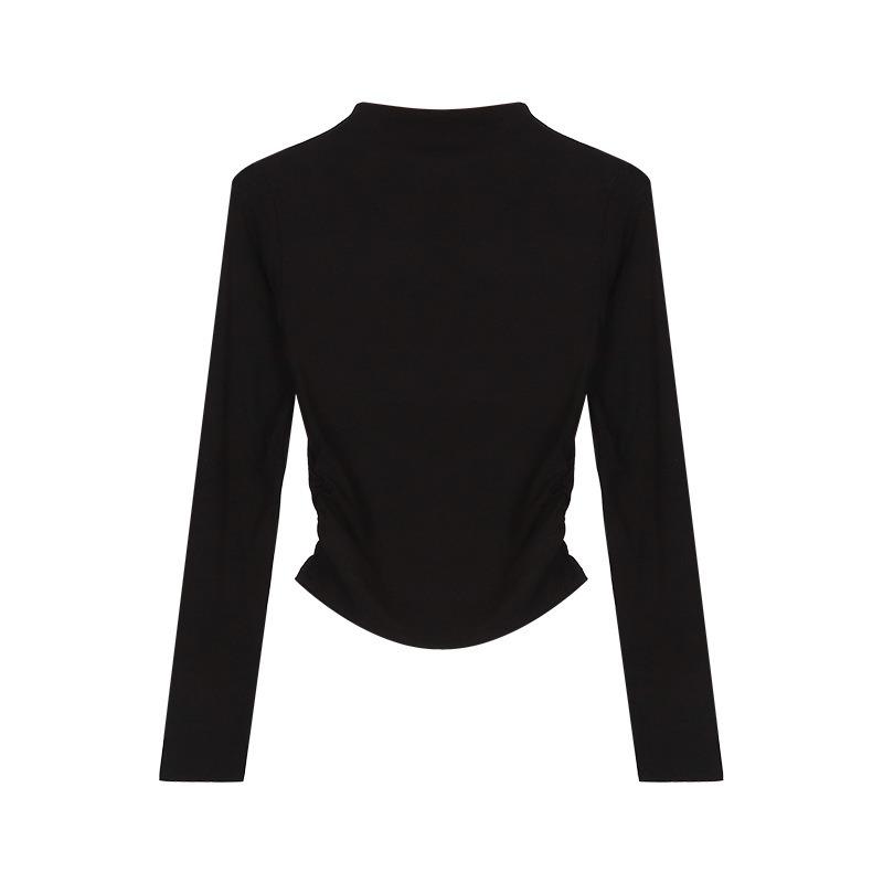 Interior Long Sleeved T-shirt Women's High Neck Base Shirt