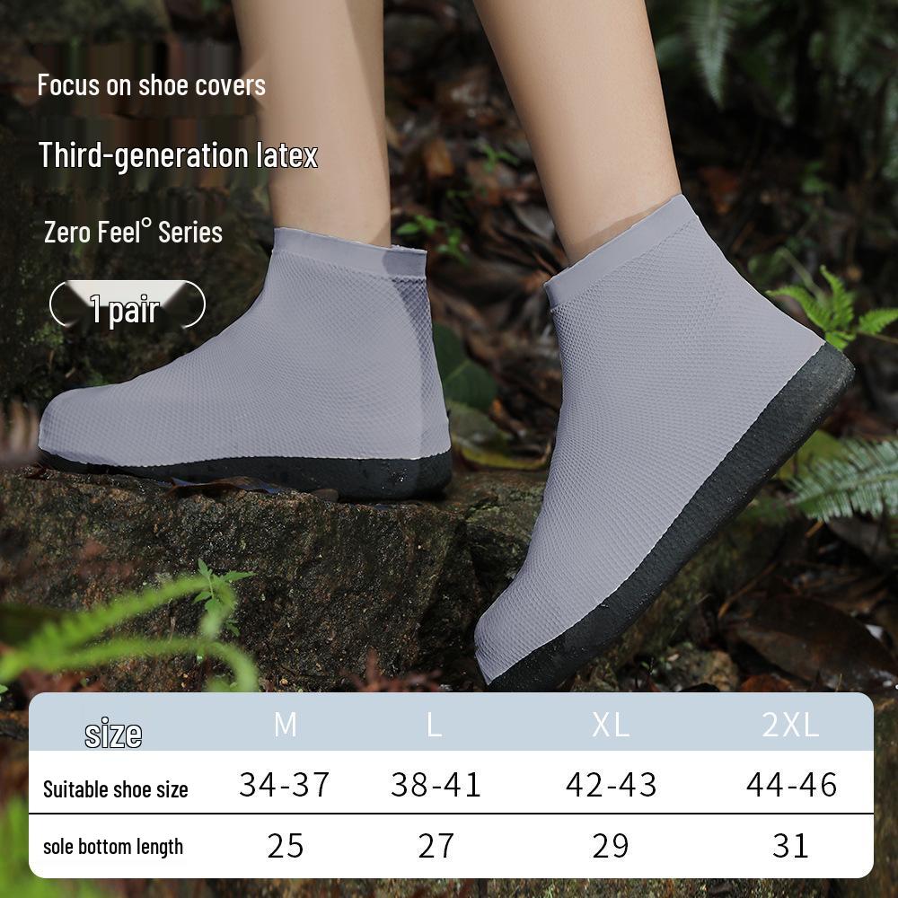 

Accompanying Rain Non-slip Wear-resistant Waterproof Shoe Covers for Adults XL (42-43) серый