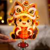 Traditional 2026 Horse Year Lantern Cartoon Handheld Luminous Lantern  Children Activity