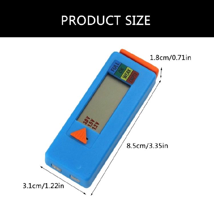 Battery Tester Checker for Various Batteries Cell Battery Checker Digital Display Battery Monitoring Tester Portable