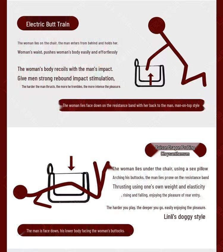 Multifunctional Love Chair: Adult Pleasure and Flirting Stool