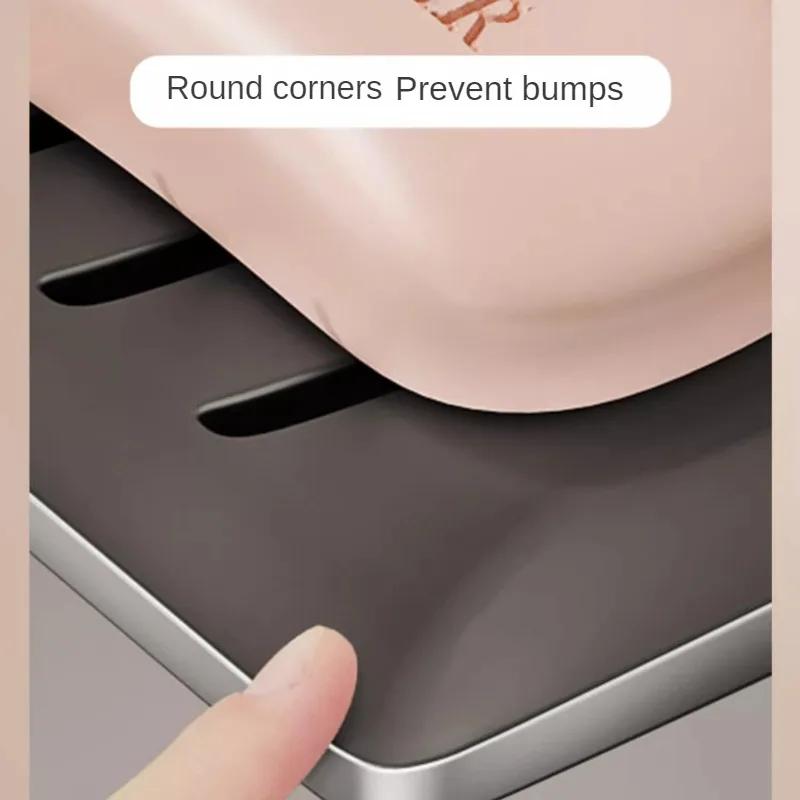 Soap dishes wall mounted Bathroom soap holder Punch-free toilet soap box Space aluminum storage rack Bathroom accessories