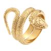 Vintage Style 316L Stainless Steel Cobra Snake Ring Women Mens Fashion Party Snake Ring