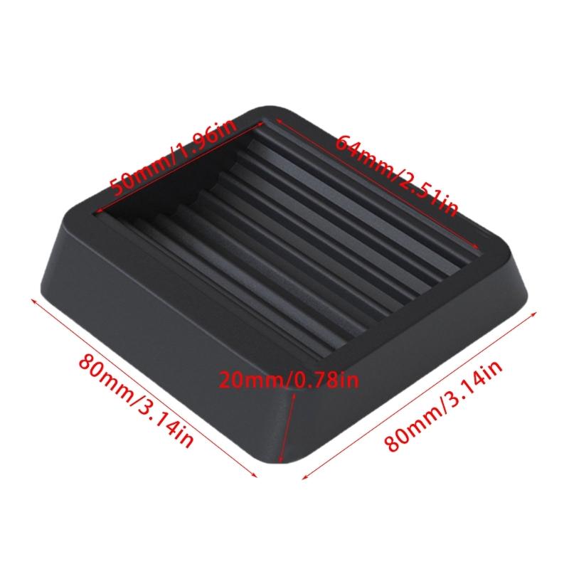 Not Slip Rubber Pad Set Furniture Wheel Not Slip Fixing Pad Wheel Stoppers Set Prevent Movement & Protect Floors