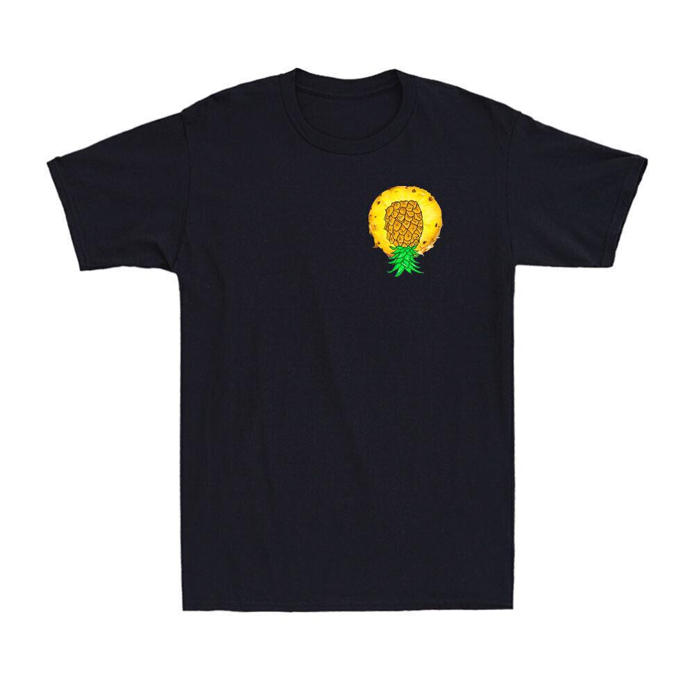 Subtle Upside-Down Pineapple Swinger Novelty Pineapple Graphic Men s T-Shirt S