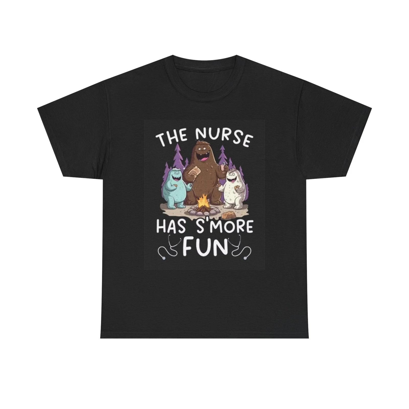Men s and Women s T-shirts The Nurse Has More Fun Graphic M