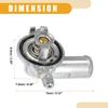 X Autohaux Car Coolant Thermostat Housing Assembly No.5184651AG for Dodge Durango 11-15