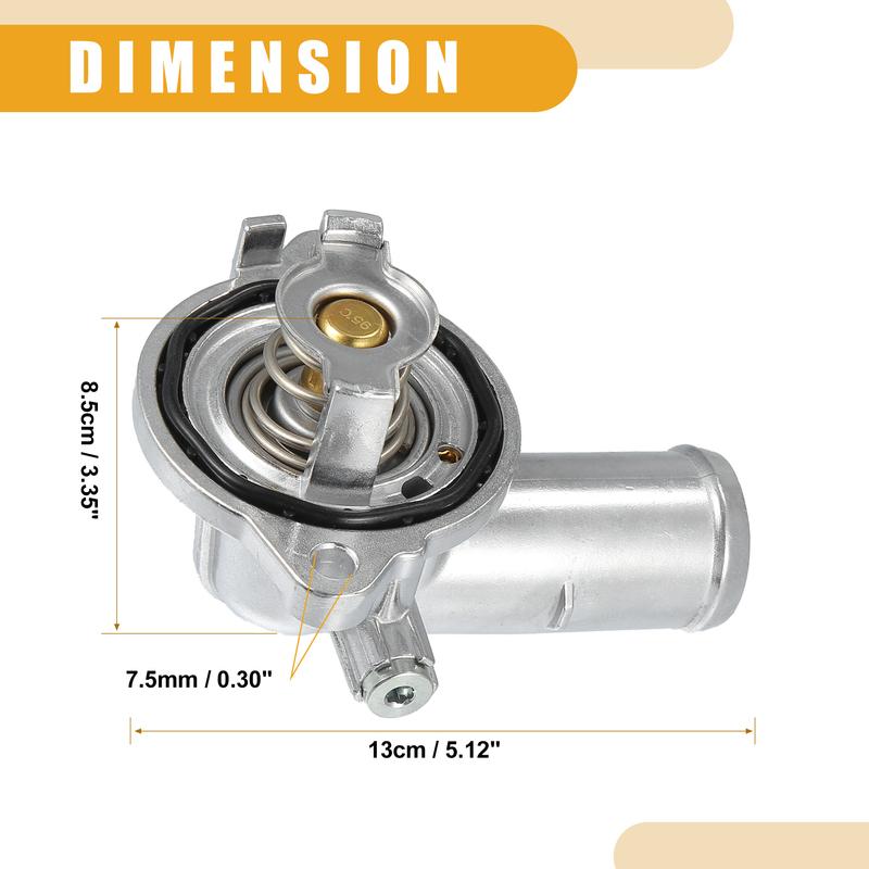 X Autohaux Car Coolant Thermostat Housing Assembly No.5184651AG for Dodge Durango 11-15