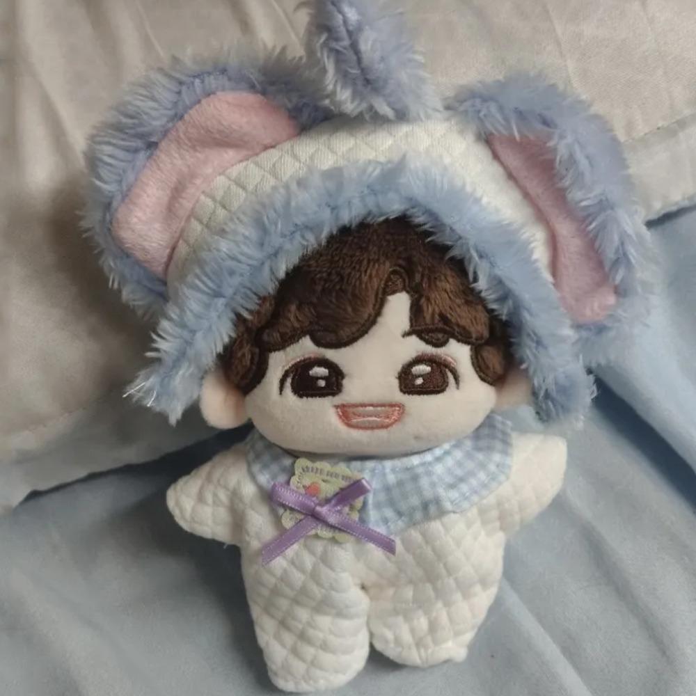 Elephant Jumpsuit 10cm Cotton Doll Clothes Cartoon Hat Doll Dress Up Set  Doll Accessories